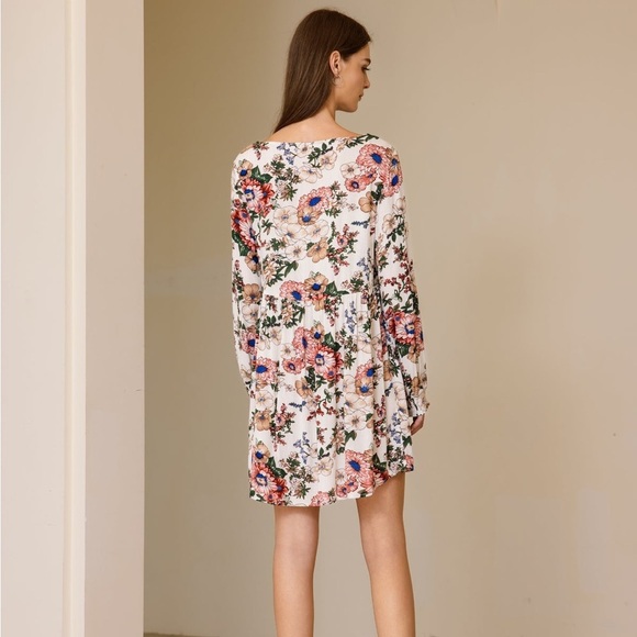 LUNA • NWT $130 floral viscose dress - Picture 3 of 5
